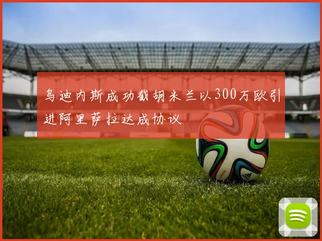乌迪内斯成功截胡米兰以300万欧引进阿里萨拉达成协议